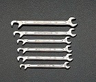 １０本組／４．０‐１１ｍｍ　薄口スパナ（ダブルアングル）