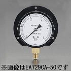 フレアー１／４”／　７５／１００ｍｍ／０‐２．０ＭＰａ　つば付圧力計