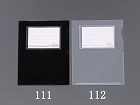 Ａ４／３１０ｘ２４０ｍｍ　クリアーフォルダーケース（ブラック／５枚）
