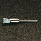 ６ｍｍ　／３．０ｍｍ軸　エンド型軸付ブラシ（スチール製）