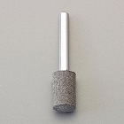 ＃　４６・２０ｘ２０ｍｍ／６ｍｍ軸　軸付ゴム砥石（ソフト）