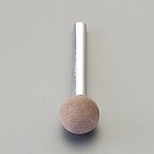 ＃１２０・１６ｘ１６ｍｍ／６ｍｍ軸　軸付ゴム砥石（ソフト）