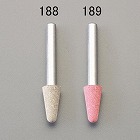 ＃１２０・１０ｘ２０ｍｍ／６ｍｍ軸　軸付ゴム砥石（ソフト）