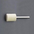 １０ｘ１５ｍｍ／６ｍｍ軸　軸付フェルトバフ