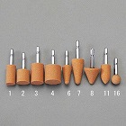 １９ｘ３８ｍｍ／６角軸　軸付砥石（砲弾／ＷＡ）