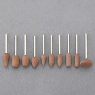 １０本組／＃　８０　軸付き砥石セット（２．３５ｍｍ軸）