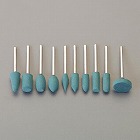 １０本組／＃１８０　軸付き砥石セット（２．３５ｍｍ軸）