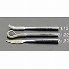 ５５ｍｍ／３．２ｍｍ軸　ダイヤモンド鏝やすり（平／＃１４０）