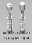 Ｍ８ｘ４４ｍｍ［ステンレス］スプリング突き出しピン（フラット）