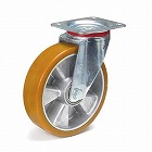 ２００ｍｍ　キャスター（自在金具／ポリウレタンタイヤ）