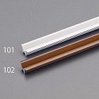 ９（１５）ｘ１８００ｍｍ　戸車用レール（Ｖ型／アルミ製／ブロンズ）