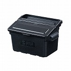 【サンワサプライ】3段式ワゴン用蓋付きサイドBOX　小　ブラック