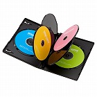 【サンワサプライ】DVDトールケース（6枚収納・3枚セット・ブラック）