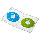 【サンワサプライ】DVDトールケース（2枚収納・10枚セット・クリア）