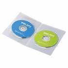 【サンワサプライ】スリムDVDトールケース（2枚収納・10枚セット・クリア）
