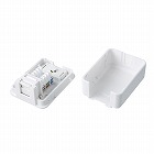 【サンワサプライ】シャッター付ローゼットキット（マグネット付）