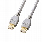 【サンワサプライ】IEEE1394ケーブル（6pin-6pin・1m・ライトグレー）