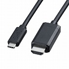 【サンワサプライ】USB　Type-C　-　HDMI変換ケーブル　2m　ブラック