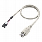 【サンワサプライ】USBケーブル（USB　Aコネクタ-バラ4P　メス）