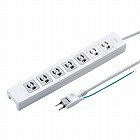 【サンワサプライ】電源タップ(3P抜け止め・7個口・5m・集中スイッチ・雷ガード・マグネット付き)